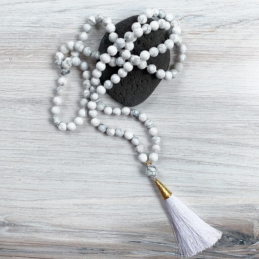 ☁️ CLOUD MALA ☁️ 14k & Howlite